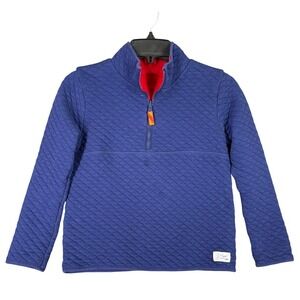 J.Crew‎ Reversible Quilted Pullover S Outdoor Adventure Preppy Cabin Core Preppy
